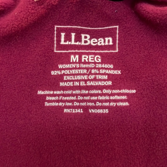 Like New L.L. Bean Fleece Lined Two Tone Jacket - Picture 2 of 9